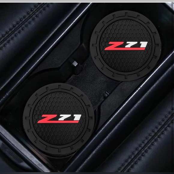 Car Cup Coaster for Chevrolet Chevy Z71,2PCS Universal Non-Slip Cup Holders,Comp - Picture 2 of 5